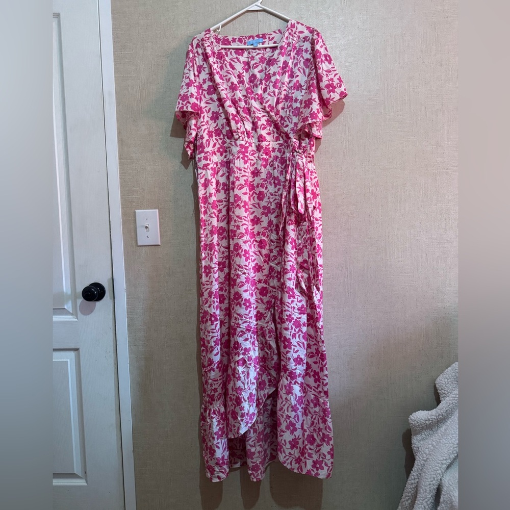Draper James rsvp women’s hi low maxi wrap dress